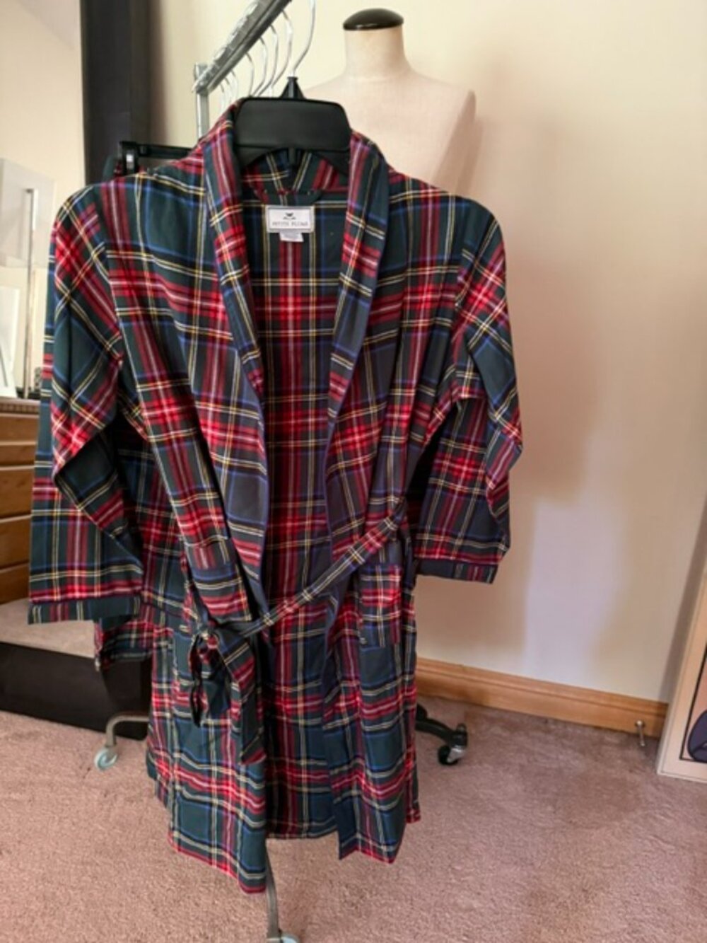 Petite Plume Kids Flannel Robe NEW